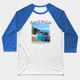 America - California -  McWay Falls Baseball T-Shirt